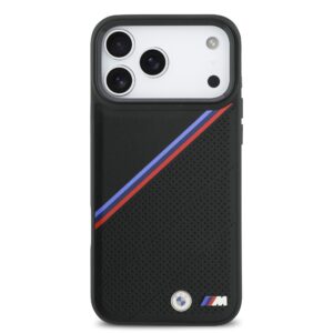 BMW M Tricolor Perforated Pattern MagSafe dėklas skirtas Apple iPhone 17 Pro Max Black - Image 2