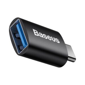 Baseus ZJJQ000001 Ingenuity Mini OTG Adapter From USB-A to USB-C Black - Image 2