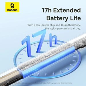 Baseus Smooth Writing 3 Active Stylus (Wireless Charging) Moon White - Image 2