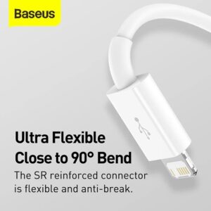 Baseus Superior Series Fast Charging Data Cable USB-A - USB-C/microUSB/Lightning 3.5A 0.5m Stellar White