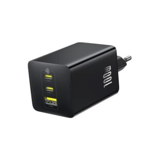 Baseus EnerFill FE11 Fast Charger USB-A + USB-C + USB-C 100W Cosmic Black