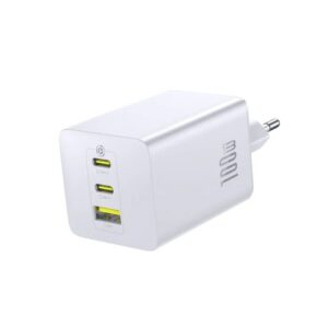 Baseus EnerFill FE11 Fast Charger USB-A + USB-C + USB-C 100W Moon White