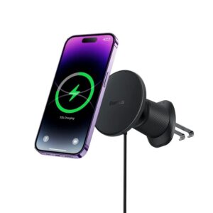 Baseus CW01 Magnetic Car Mount Wireless Charger 15W Cluster Black - Image 2