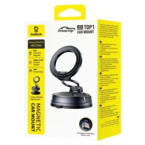Baseus VC2 Flex Suction Cup Magnetic Clamp Car Mount Cosmic Black