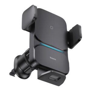 Baseus Wisdom Auto Alignment Car Mount Wireless Charger 15W (Air Outlet) Black