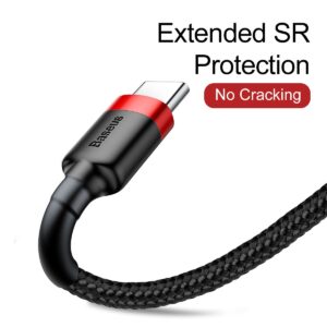 Baseus Cafule Series Data Cable USB-A - USB-C 2A 3m Red/Black - Image 2