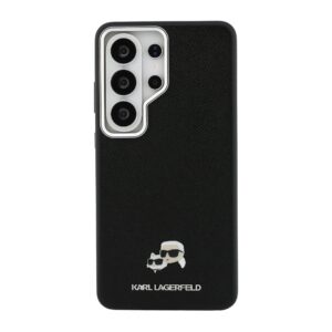 Karl Lagerfeld Grained PU Leather K&CH Heads Magnetic dėklas Samsung Galaxy S26 Ultra juodos spalvos - Image 2
