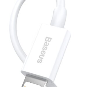 Baseus CALYS-B02 Superior Fast Charging Cable Lightning 2.4A 1.5m baltos spalvos