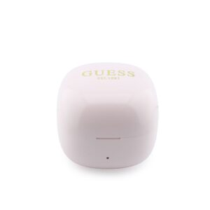 Guess Mini Classic Logo OWS belaidės ausinės rožinės spalvos