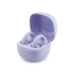 Guess Mini Classic Logo OWS belaidės ausinės violetinės spalvos - Image 2