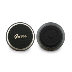 Guess Script Metal Logo Bluetooth Speaker 5W juodos spalvos
