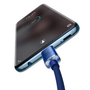 Baseus CAJY000703 Crystal Shine Series Data Cable USB-C - USB-C 100W 2m Blue - Image 2