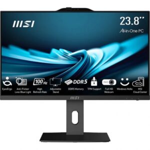 All-in-One Computer MSI PRO AP242P 14M Core i3 / 8 GB RAM / 512 GB SSD / 23.8" FHD / Windows 11 Pro (Black)