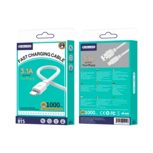 JELLICO cable B15 Lightning 3.1A 1M White