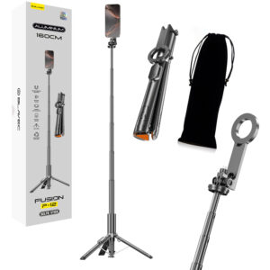 Blavec Selfie Stick Aluminium Fusion P-12 Magsafe Auto pop tripod + remote control 1,60 metres (SSFP12-MTRAPB160) black