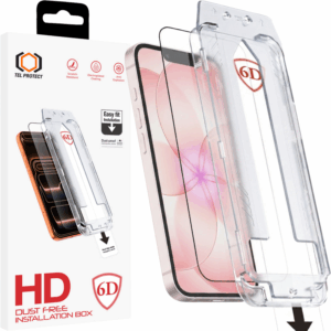 Grūdintas stiklas Tel Protect Dust-Free Easy Fit Full Glue 6D skirtas Apple iPhone 13/13 Pro/16E black
