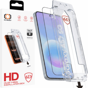 Grūdintas stiklas Tel Protect Dust-Free Easy Fit Full Glue 6D skirtas Samsung Galaxy A36 5G black
