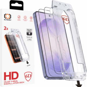 Grūdintas stiklas Tel Protect Dust-Free Easy Fit Full Glue 6D skirtas Samsung Galaxy S26 black (with fingerprint unlock) - 2 vnt