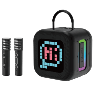 Blavec nešiojama kolonėlė Bluetooth WS-09 Karaoke Fun - 10W su 2 mikrofonais (WS09-2MB) juodos spalvos