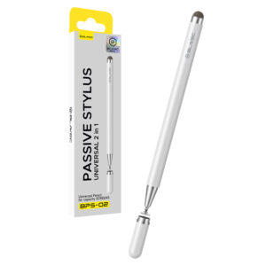 Blavec pasyvus rašiklis Pen Stylus BPS-02 universalus  2in1 (BPS02-UW) baltos spalvos