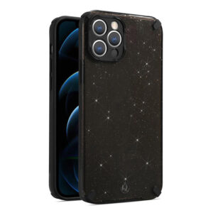 Armor Glitter Case skirtas Samsung Galaxy A20S juodos spalvos