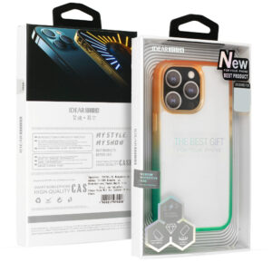 IDEAR Case W15 skirtas Apple iPhone 14 Plus oranžinės spalvos-mėtų spalvos