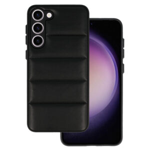 Leather 3D Case skirtas Samsung Galaxy S23 raštas 2 juodos spalvos