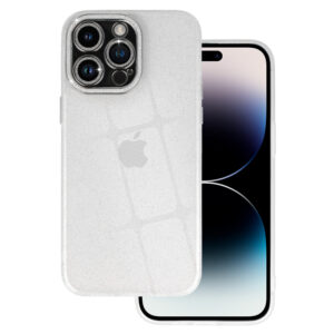 Liquid Glitter Camera Case skirtas Apple iPhone 13 Pro Max skaidrus