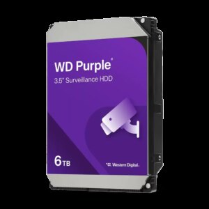WD Purple Surveillance HDD Kietasis Diskas | 6TB, 3.5", SATA