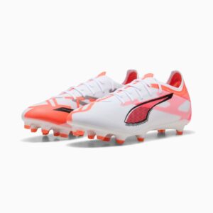 PUMA Ultra 5 Match FG/AG Futbolas Unisekso stiliaus Oranžinė, Balta - Image 2