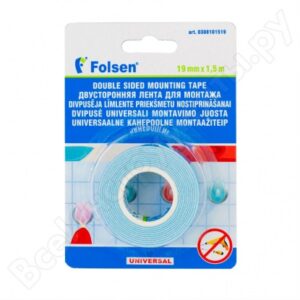 FOLSEN Universali dvipusio lipnumo montavimo juosta 19mmX1.5mX1.1mm