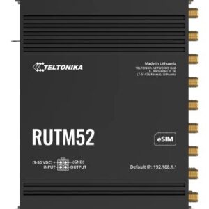 Teltonika RUTM52 belaidis maršrutizatorius Gigabitinis eternetas Dviguba juosta (2,4 GHz / 5 GHz) 5G Juoda - Image 1