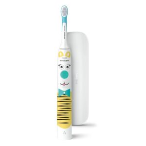 Philips HX3603/01 elektrinis dantų šepetėlis Vaikiškas „Sonic“ dantų šepetėlis Mėlyna, Balta