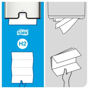 Laikiklis servetėlėms Tork H2 (460004), nerūdijančio plieno/juodos spalvos, plieninis - Image 10