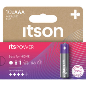 Elementai Panasonic Itson itsPOWER, AAA Alkaline, 10 vnt./pak.