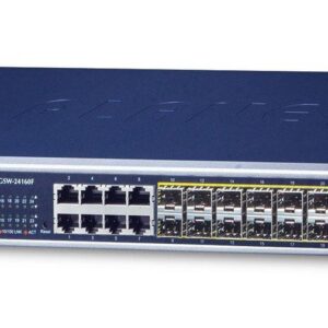 PLANET MGSW-24160F tinklo komutatorius Valdomas L2+ Gigabit Ethernet (10/100/1000) Maitinimas per Eternetą (PoE) 1U Mėlyna - Image 2