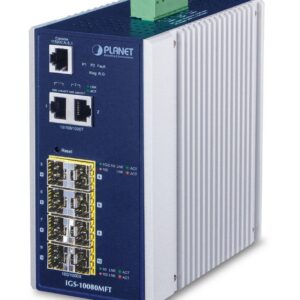 PLANET IGS-10080MFT tinklo komutatorius Valdomas Gigabit Ethernet (10/100/1000) Mėlyna, Balta - Image 2