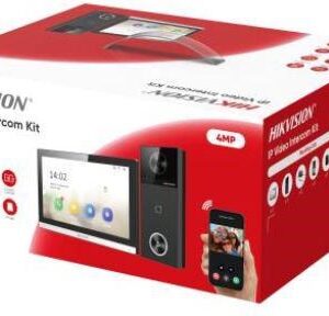 Hikvision DS-KIS610-P vaizdo telefonspynės sistema 17,8 cm (7") Juoda - Image 2
