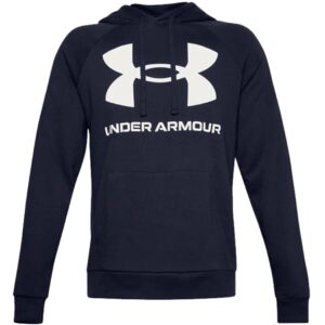 Under Armour Men's Rival Fleece Big Logo HD Navy Blue 1357093 410 - Image 2