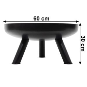 Didelė masyvi ketaus sodo laužavietė 60 cm, puikiai tinkanti laužui - Image 10