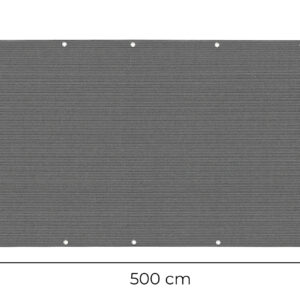 Balkono privatumo ekranas su tvirtinimo detalėmis 100x500 cm šešėlinis tinklelis + montavimo priedai pilkas MultiGarden - Image 10