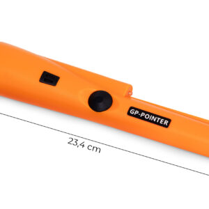 Vandeniui atsparus rankinis metalo detektorius su LED žibintuvėliu ir dėklu - Image 10