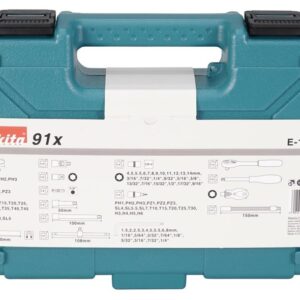 Įrankių komplektas Makita E-15752, 91 vnt. - Image 3