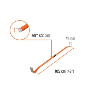 Laužtuvas-viniatraukis Truper Expert®, 1050 mm x 22 mm - Image 2