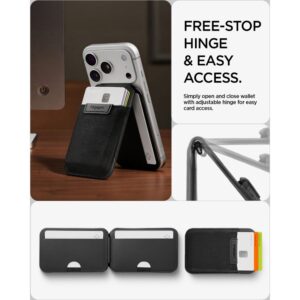 SPIGEN S314-4 SLIM FOLD TRIPOD WALLET MAGSAFE JUODAS - Image 10