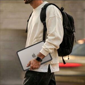 TECH-PROTECT VELAR MACBOOK AIR 13 M2-M5 2023-2026 JUODAS/MATINIS SKAIDRUS - Image 6