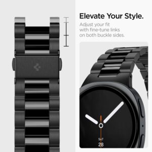 SPIGEN MODERN FIT 316L DIRŽELIS SAMSUNG GALAXY WATCH 8 / 9 / CLASSIC (40 / 44 / 46 MM) JUODAS - Image 10