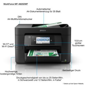 Epson WorkForce Pro WF-4825DWF Rašalinis A4 4800 x 2400 DPI 25 ppm „Wi-Fi“ - Image 3