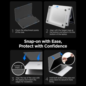 SPIGEN AIRSKIN MACBOOK PRO 16 M1-M5 / M5 PRO / M5 PRO MAX 2021-2026 MATINĖ JUODA - Image 10