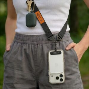 TECH-PROTECT C9S ROPE CROSSBODY JUODA/ORANŽINĖ - Image 9
